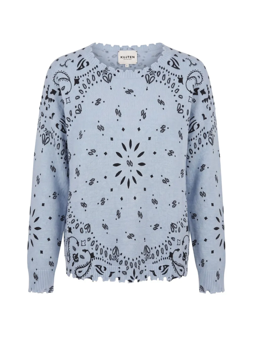 kujten Mela bandana-print sweater - Blau