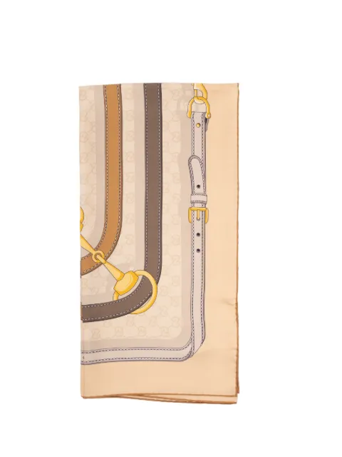 Gucci GG Supreme belt-print scarf