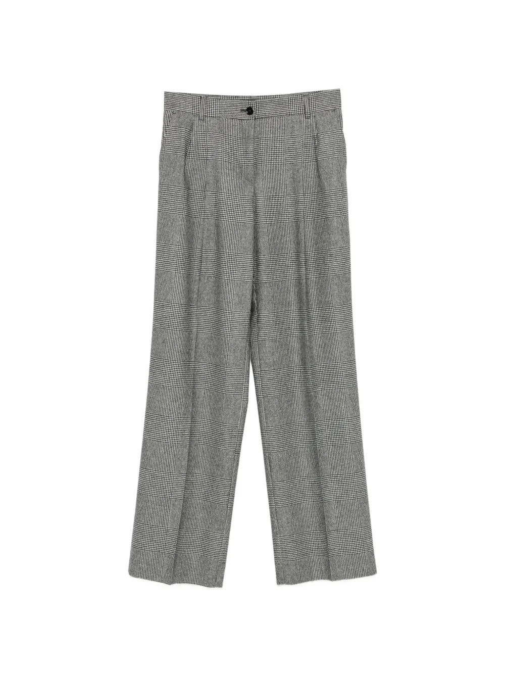 Dolce & Gabbana check-pattern pleated trousers - Grigio