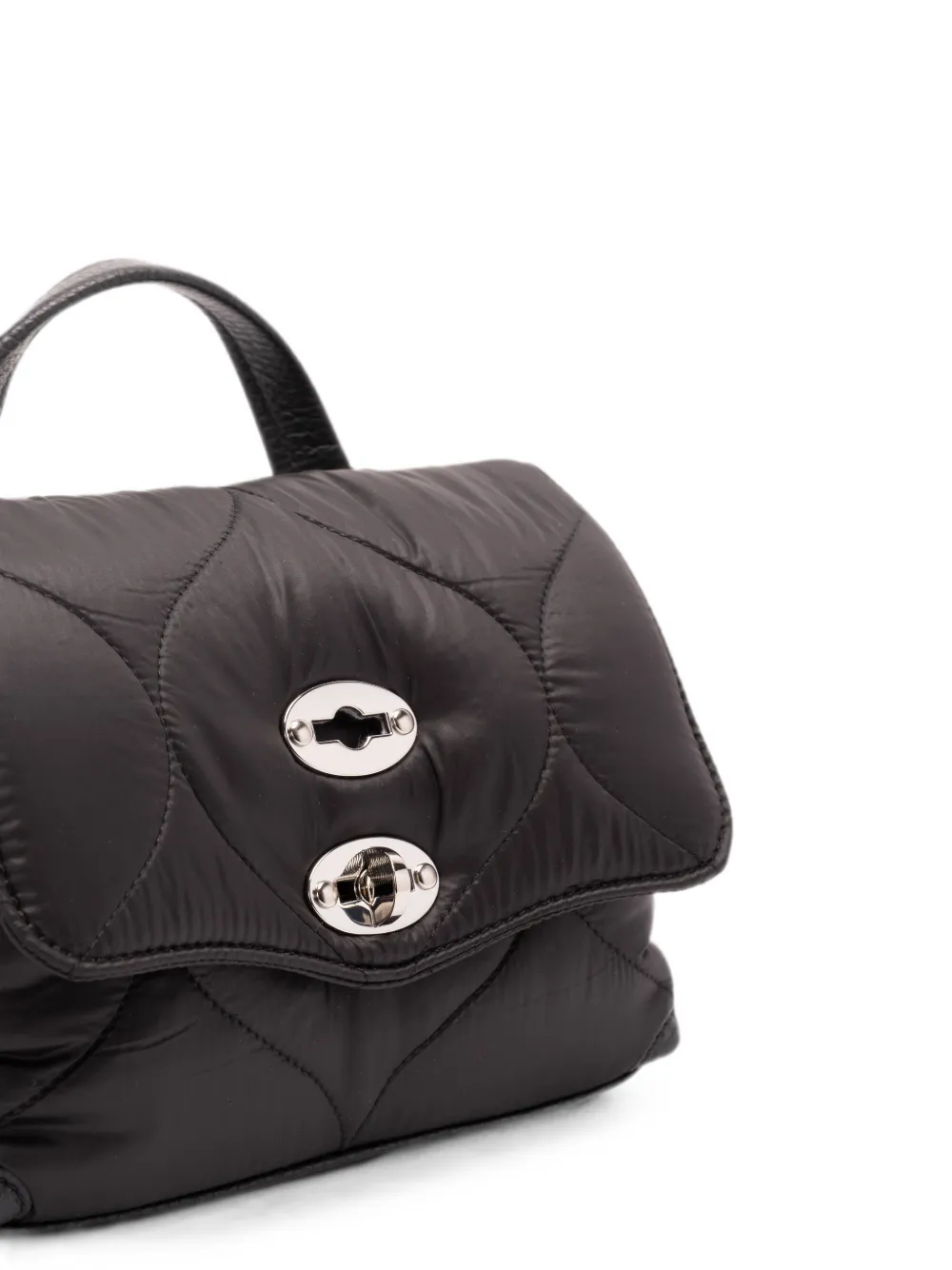 Zanellato Baby Postina gewatteerde shopper Zwart