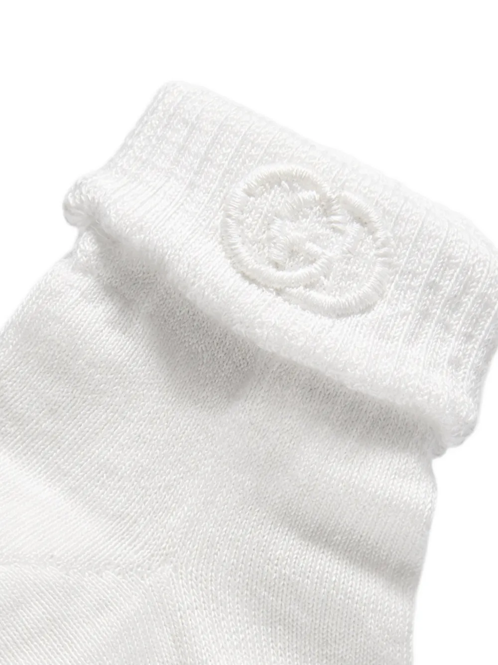 Gucci Kids Sokken met geborduurd GG-logo Wit