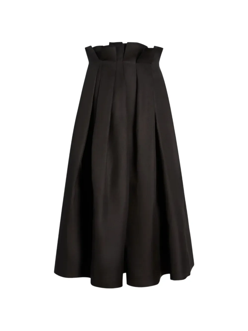 KHAITE Astrid midi skirt - Schwarz
