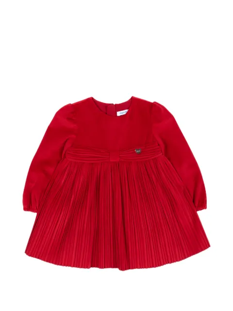 Mayoral vestido con pliegues manga larga