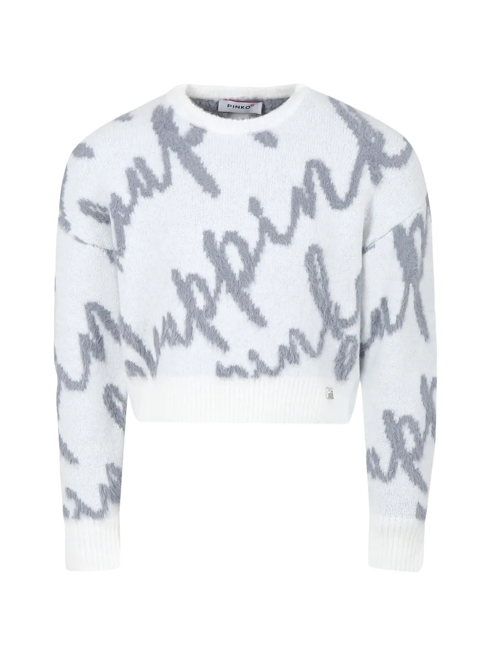 Pinko Kids Maglione crop - Bianco