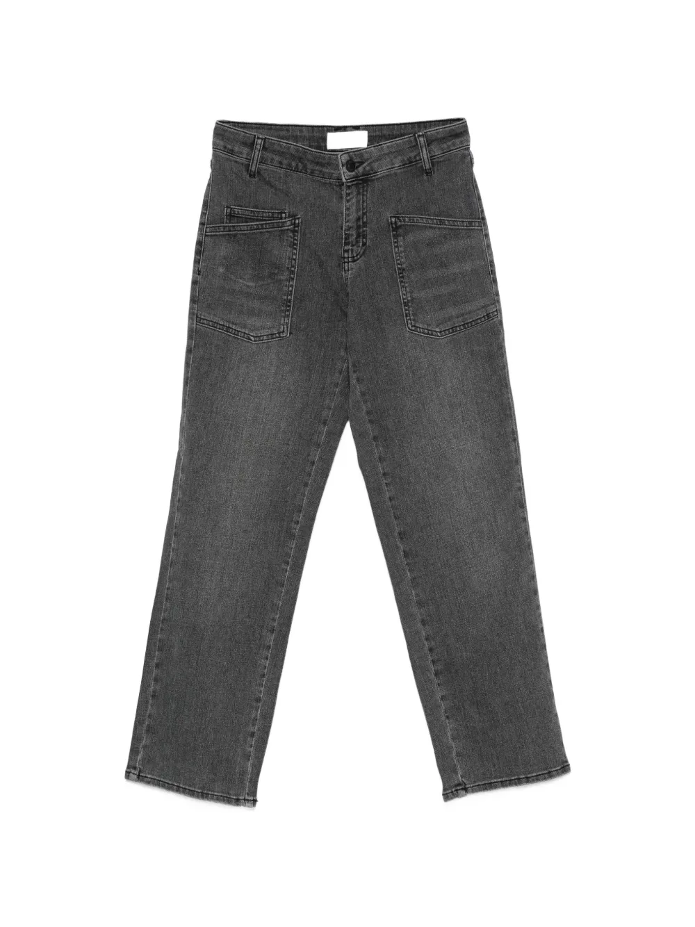 FIVE JEANS Jeans dritti con tasche applicate - Grigio