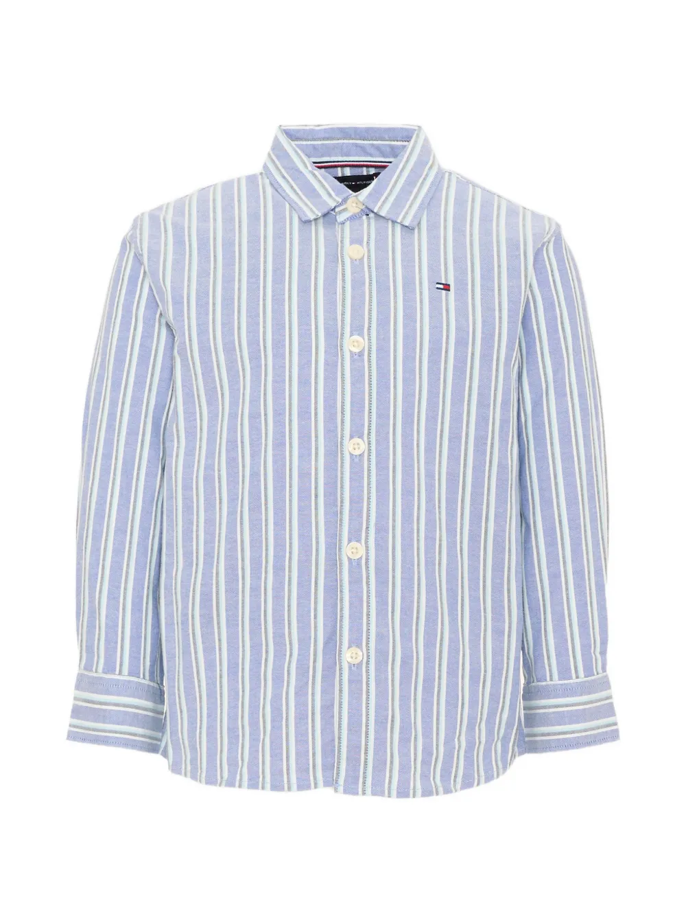 Tommy Hilfiger Junior Festive Oxford long-sleeve shirt - Blau