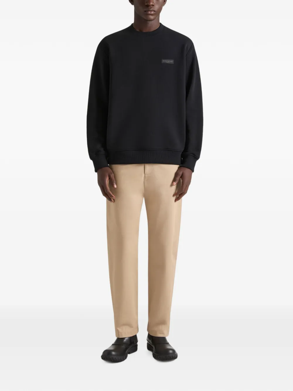 Givenchy Katoenen sweater met patch Zwart