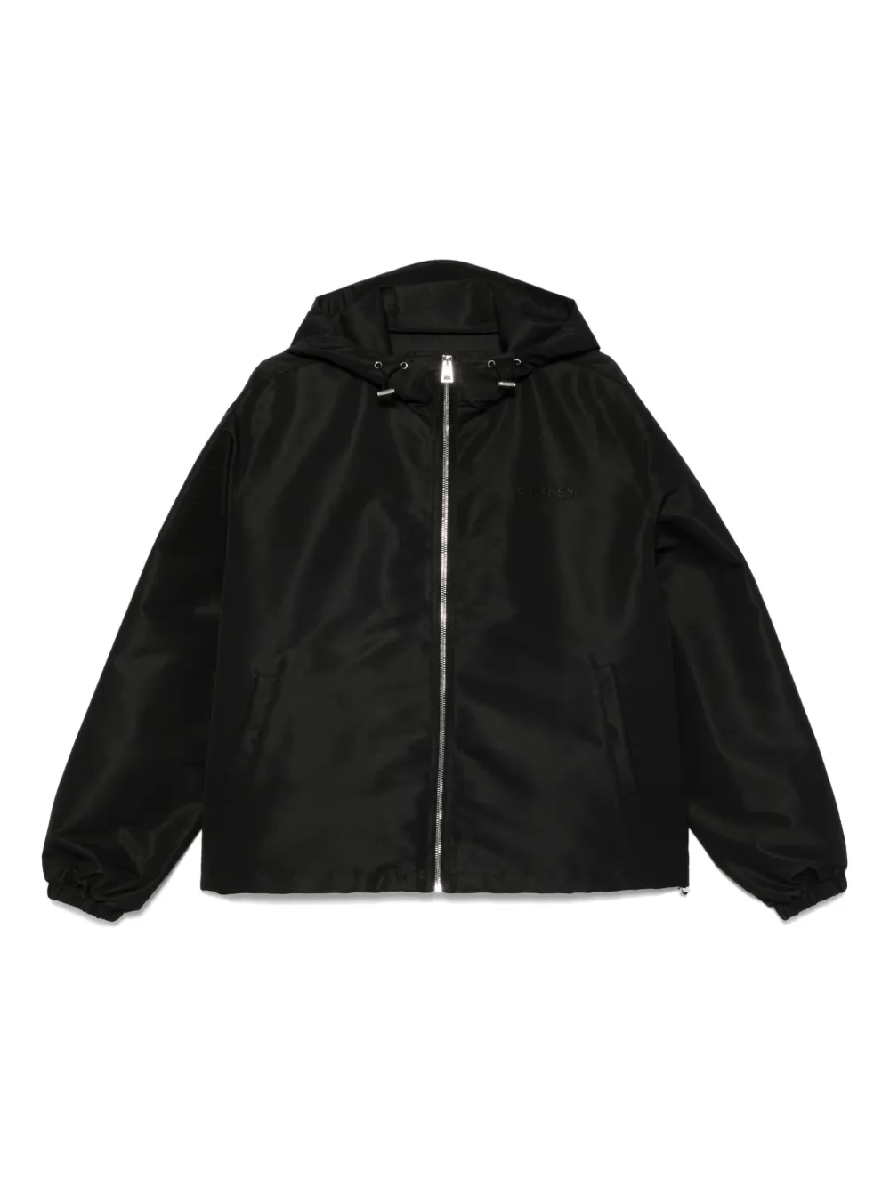 Givenchy windbreaker in polyfaille with givenchy stamp embroidery