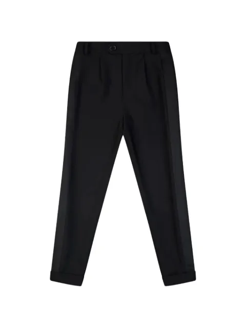 John Richmond Junior pantalones con pinzas y dobladillo vuelto
