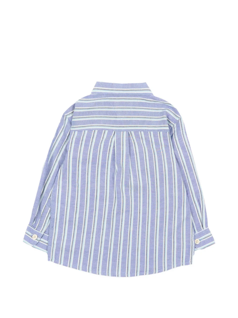 Tommy Hilfiger Junior Flex gestreept overhemd met lange mouwen Blauw