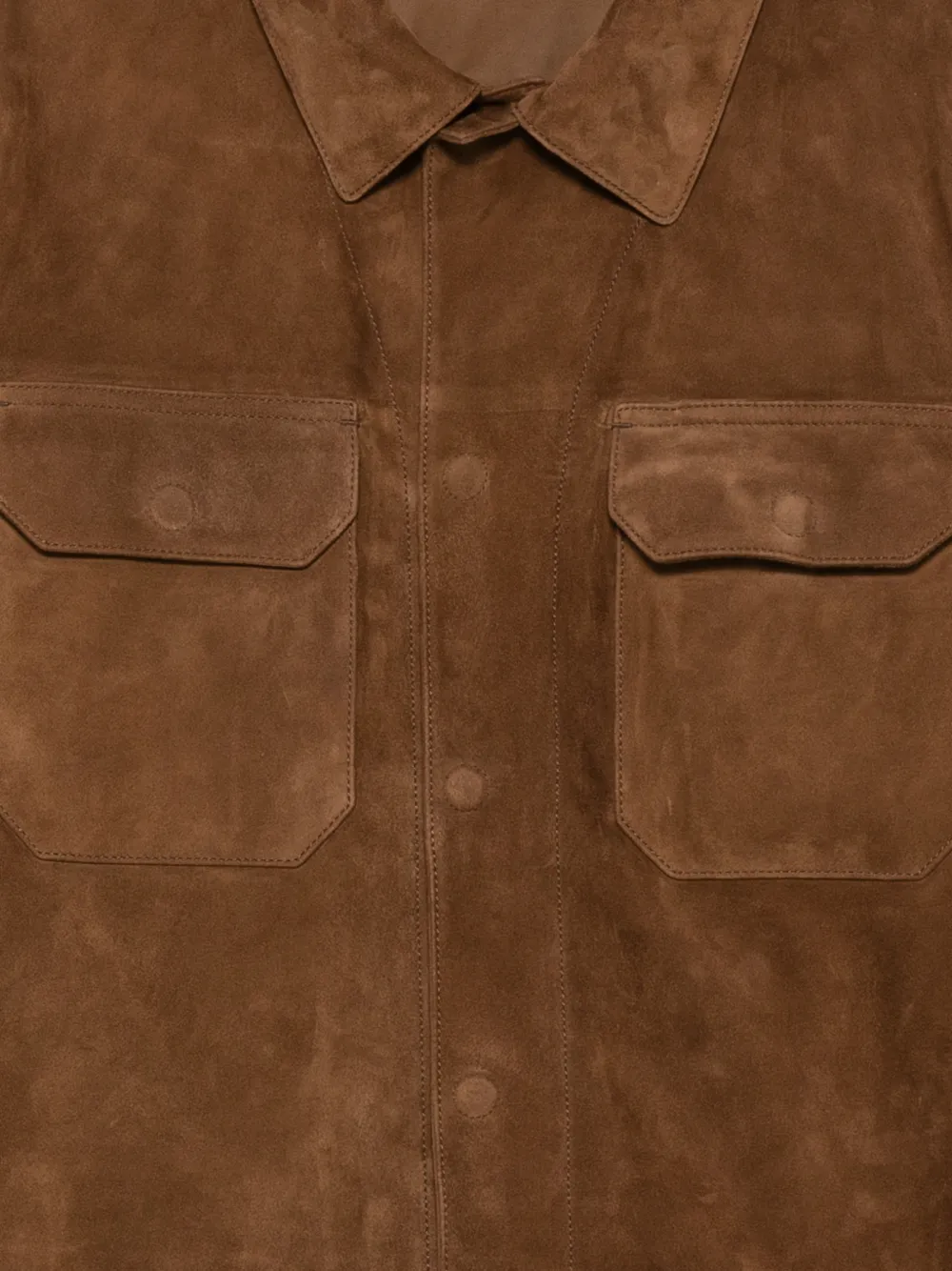 TOM FORD Suède shirtjack Bruin