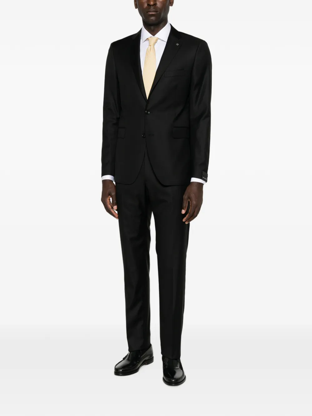 Tagliatore single-breasted buttoned suit Zwart