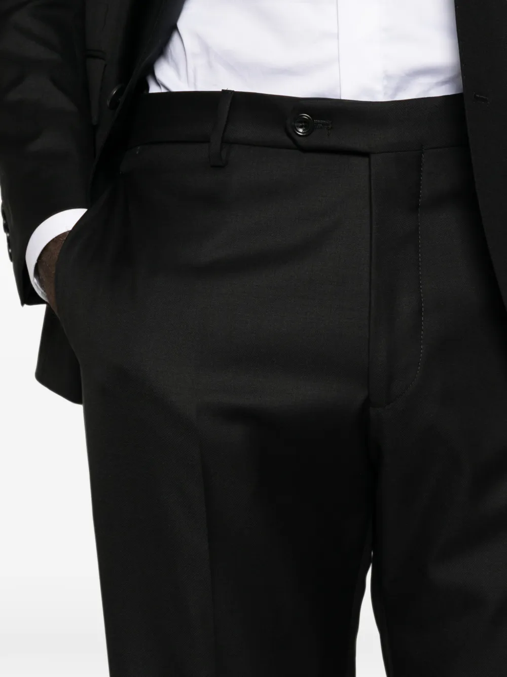 Tagliatore single-breasted buttoned suit Zwart