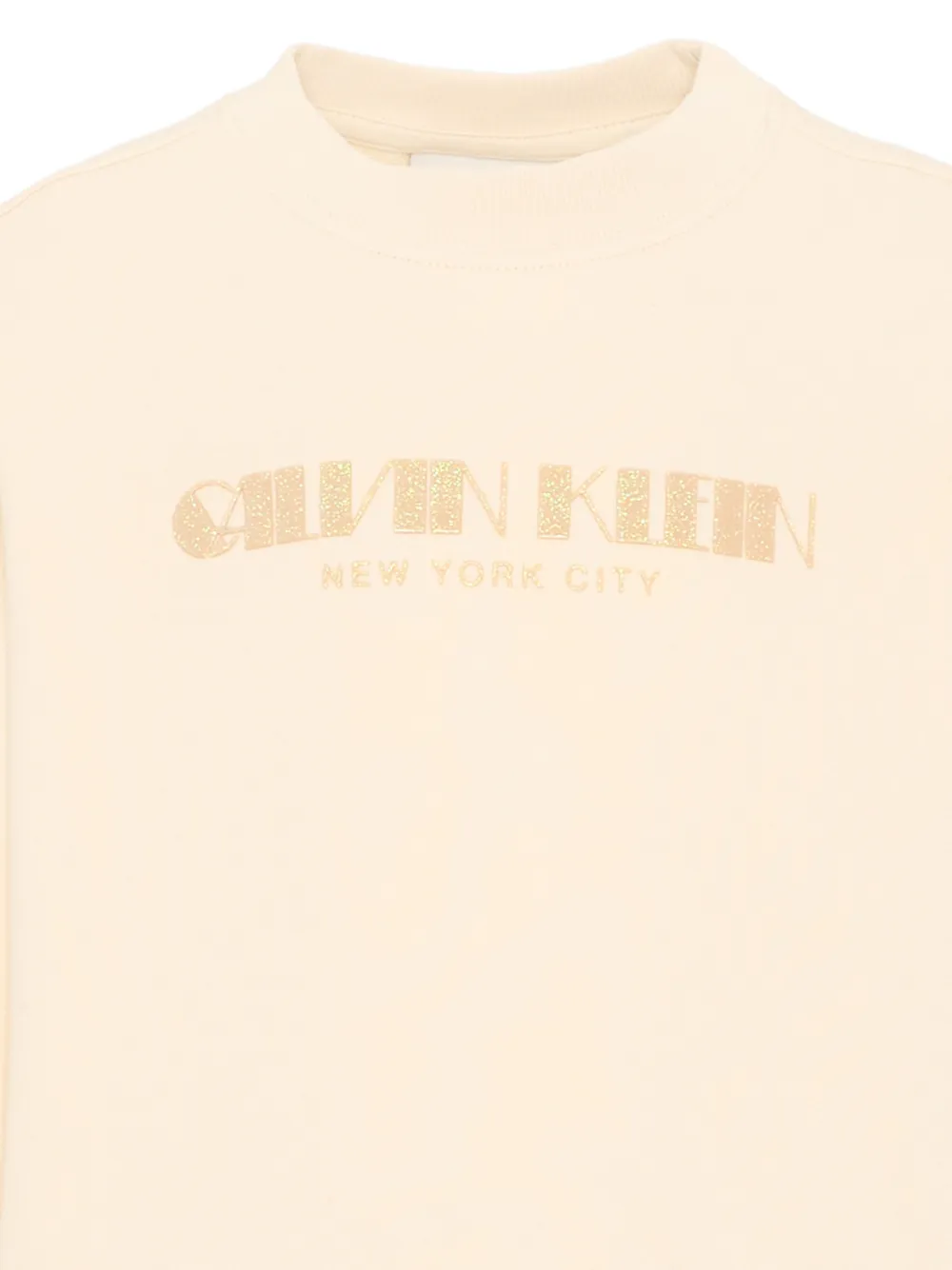 Calvin Klein Kids Sweater met logo Beige