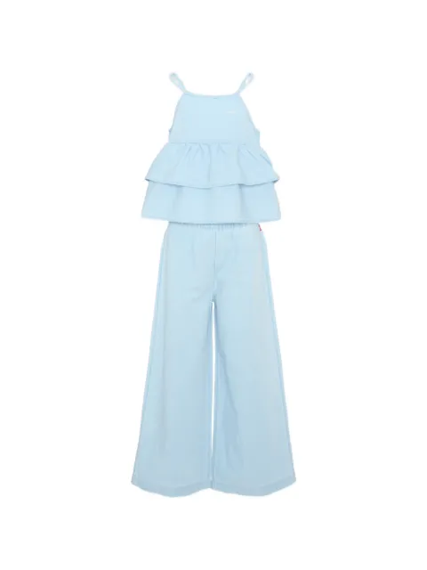 Levi's Kids denim tiered tank top and wide-leg trousers