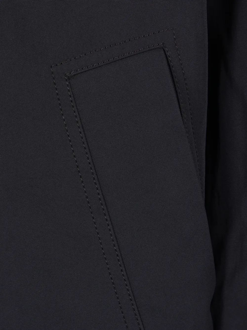 Uma Wang Oversized jas met bomberkraag Blauw