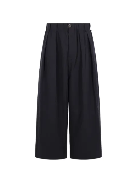 Uma Wang pleated cropped trousers