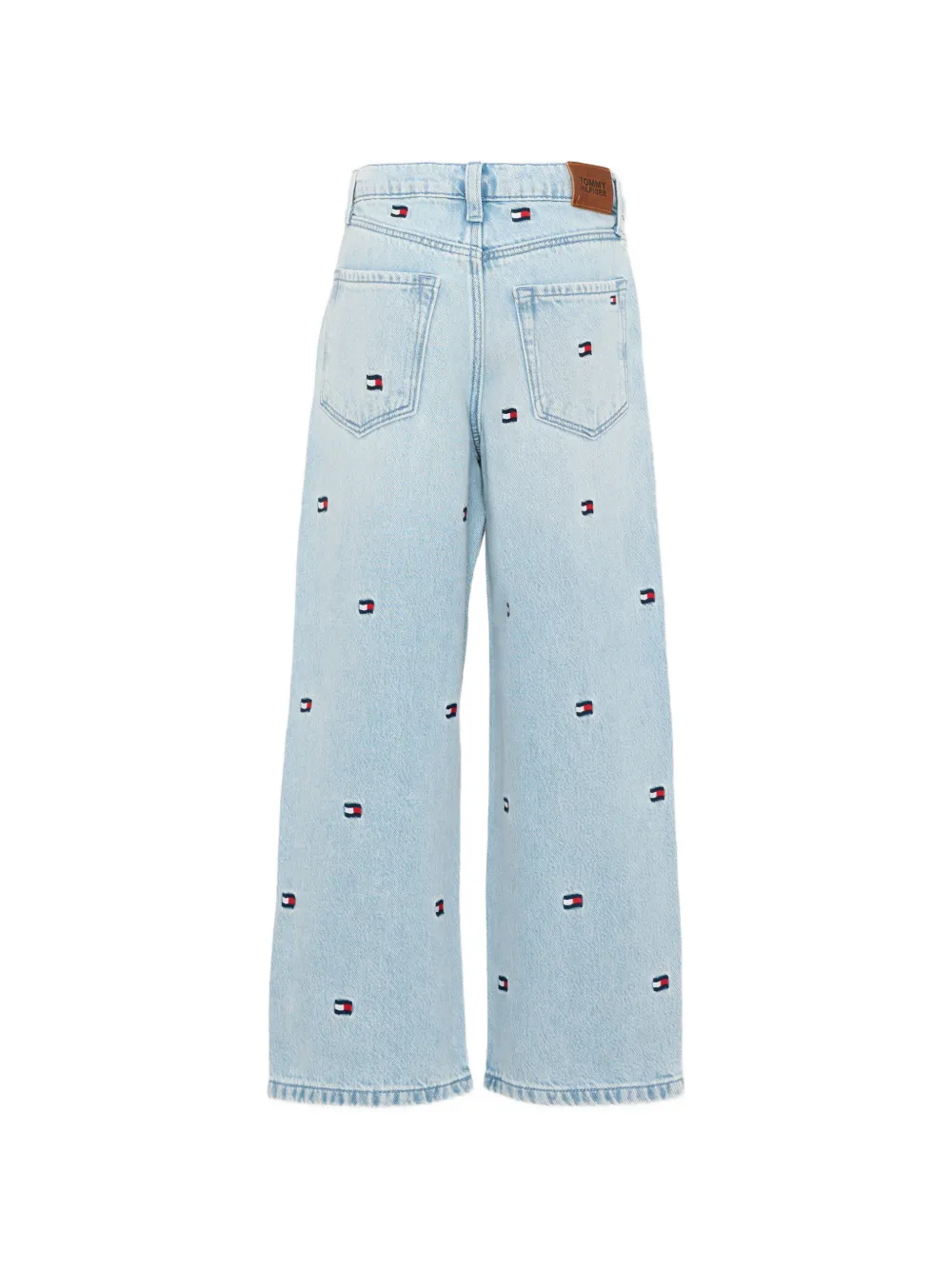 Tommy Hilfiger Junior Jeans met geborduurd logo Blauw