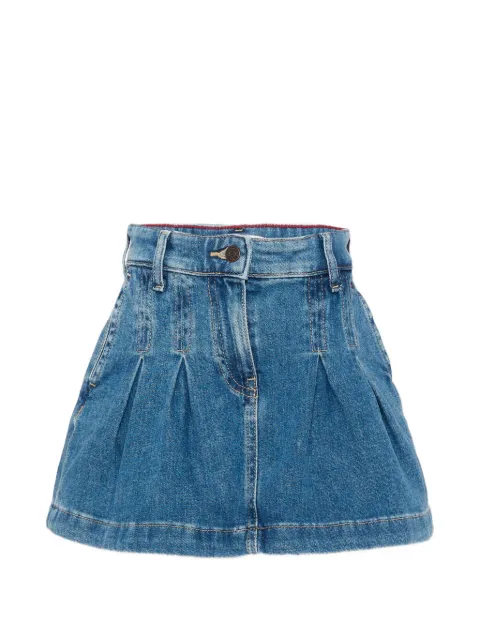 Tommy Hilfiger Junior pleated denim skirt