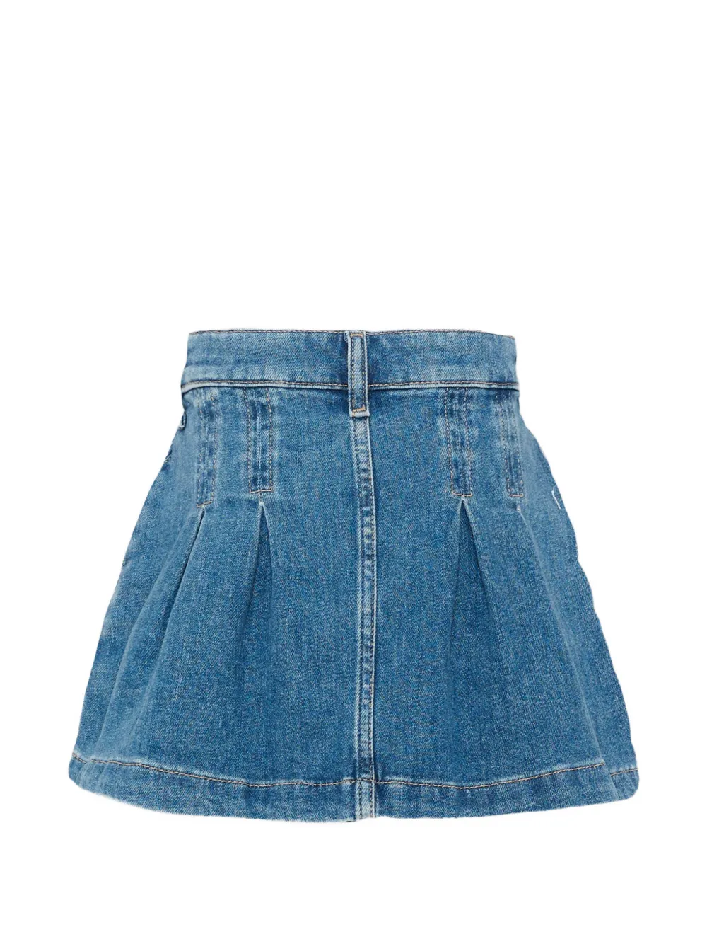 Tommy Hilfiger Junior Geplooide spijkerrok Blauw