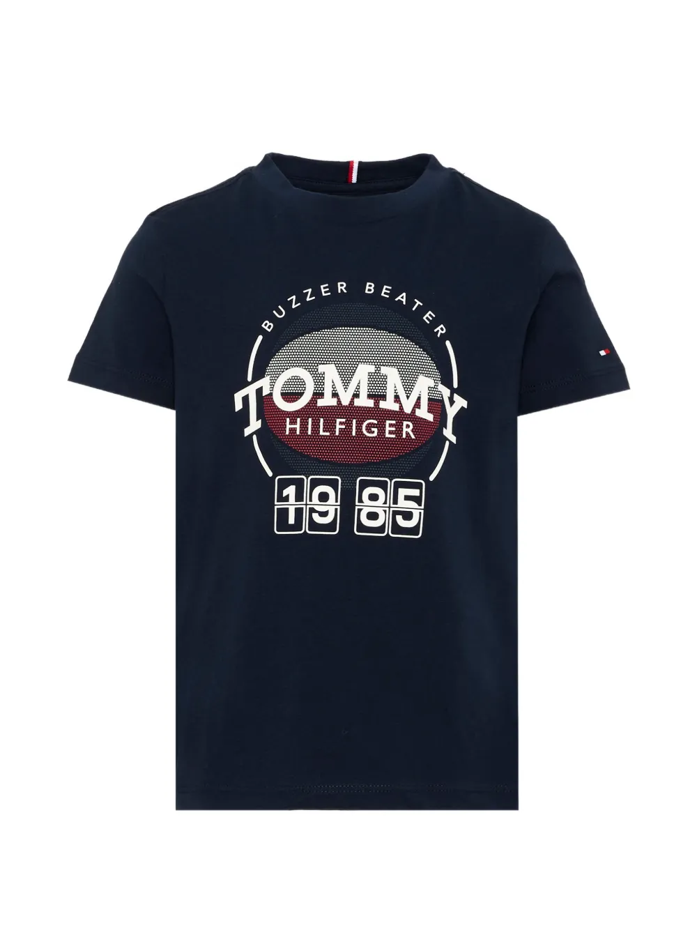 Tommy Hilfiger Junior basketball logo-print T-shirt - Blu