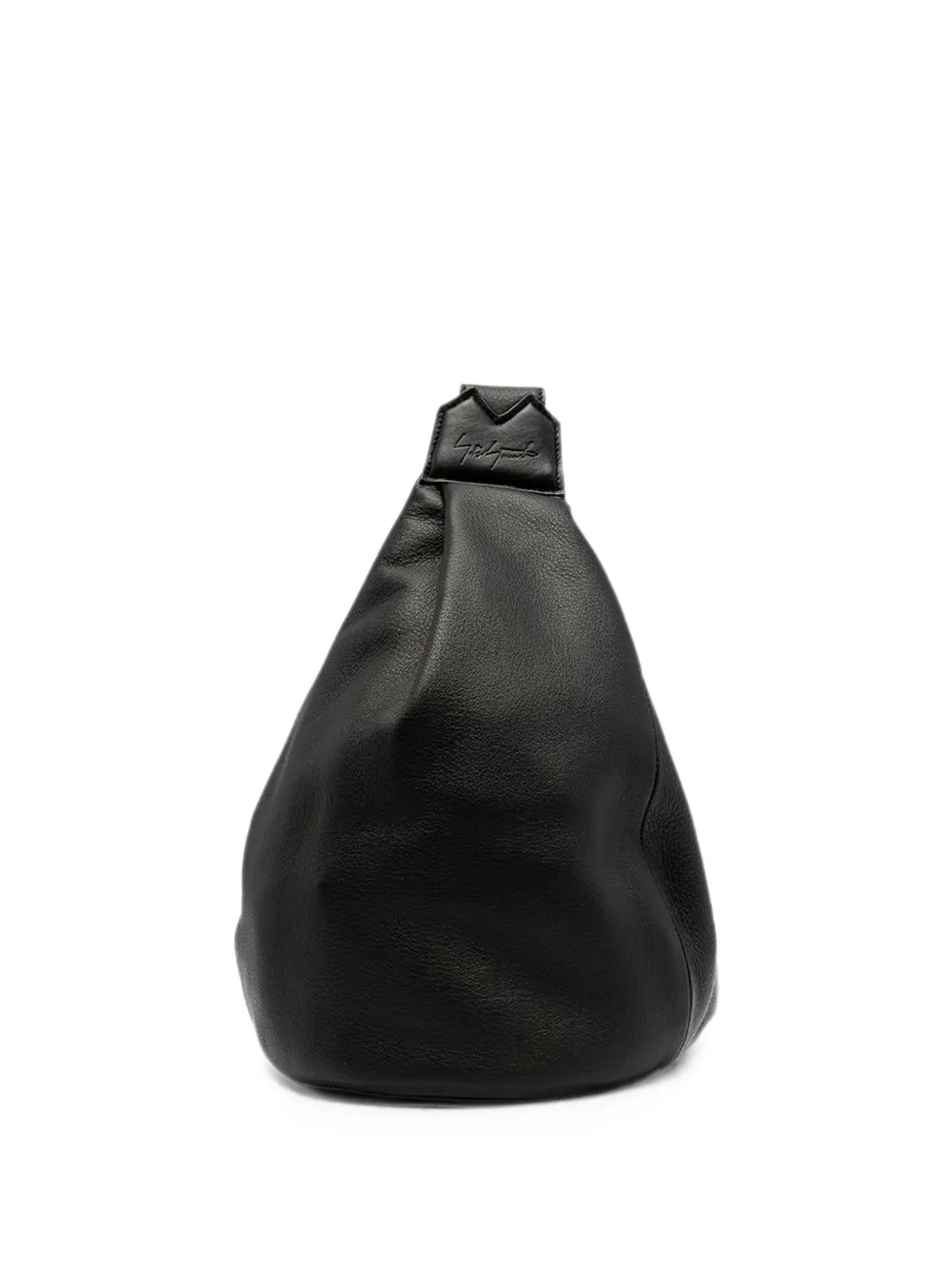 Discord Yohji Yamamoto Y leather shoulder bag - Nero