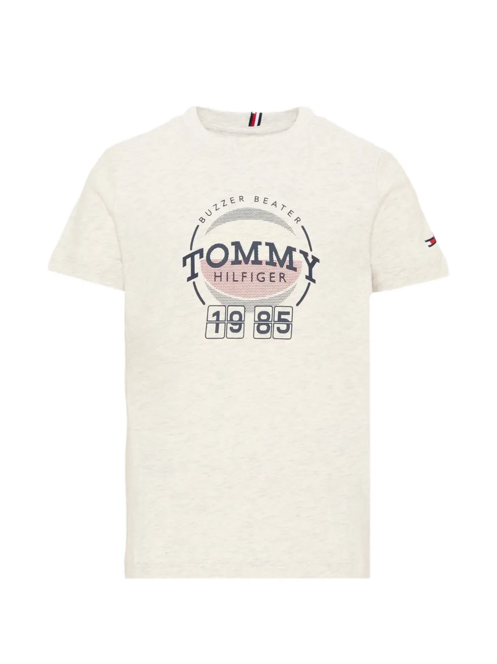 Tommy Hilfiger Junior logo-print cotton T-shirt - Toni neutri