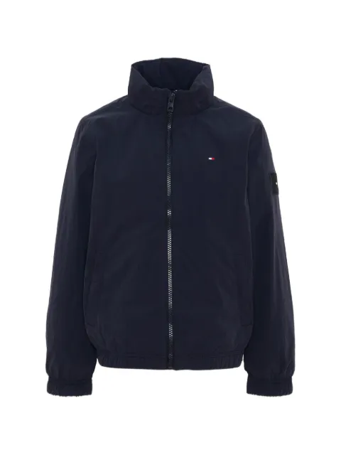 Tommy Hilfiger Junior logo-patch zip-up jacket