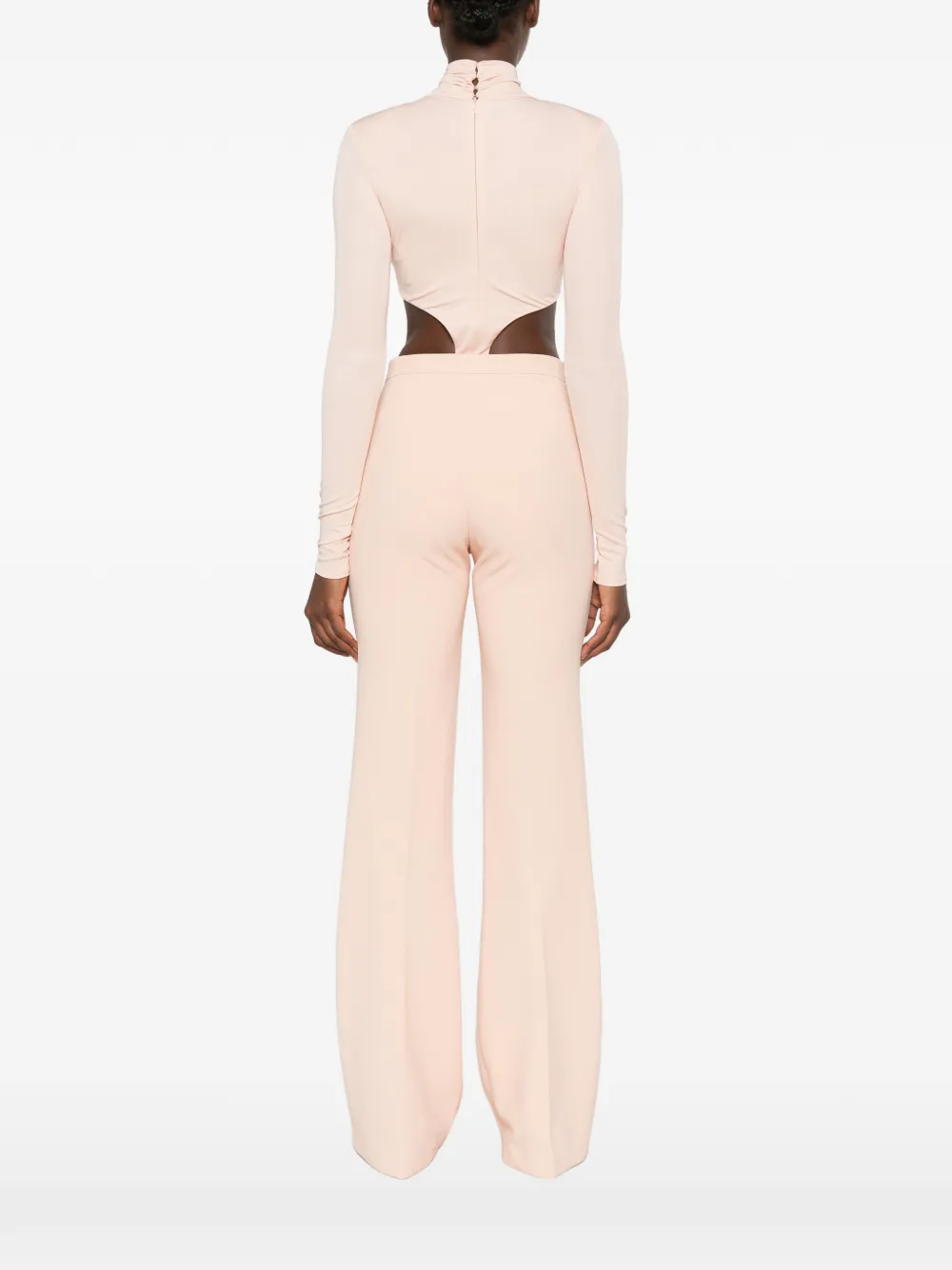 Elisabetta Franchi Body met logo-plakkaat en uitgesneden details Roze