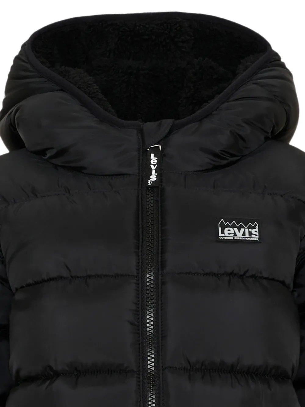 Levi's Kids Donsjack met logopatch Zwart