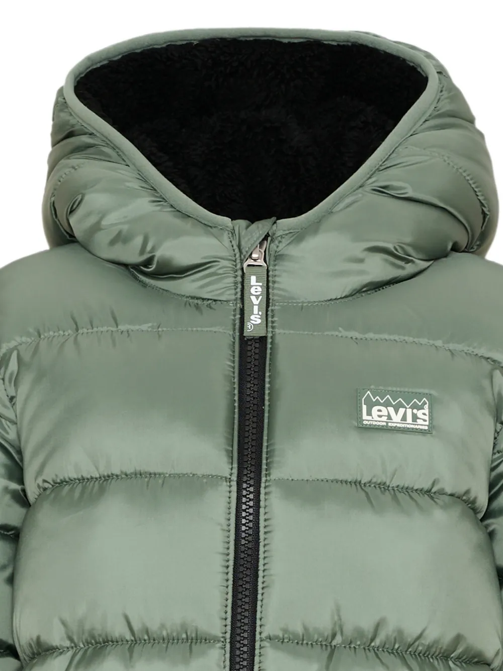 Levi's Kids Gewatteerd jack met capuchon Groen