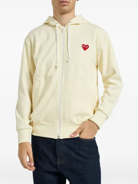 Comme Des Garçons Play heart-patch zip-up hoodie