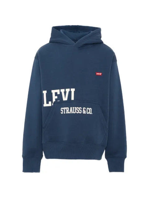 Levi's Kids logo-print jersey hoodie
