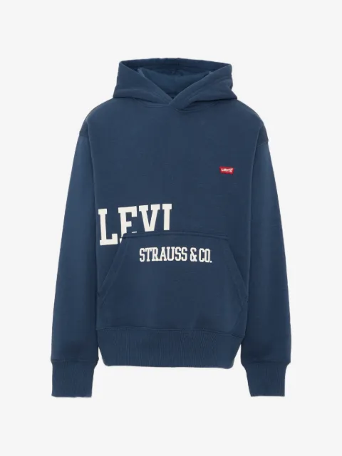Levi's Kids logo-print jersey hoodie