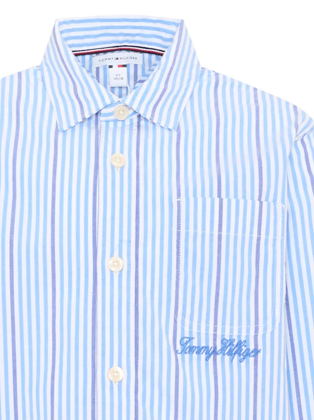 Tommy Hilfiger Junior Gestreept shirt Blauw