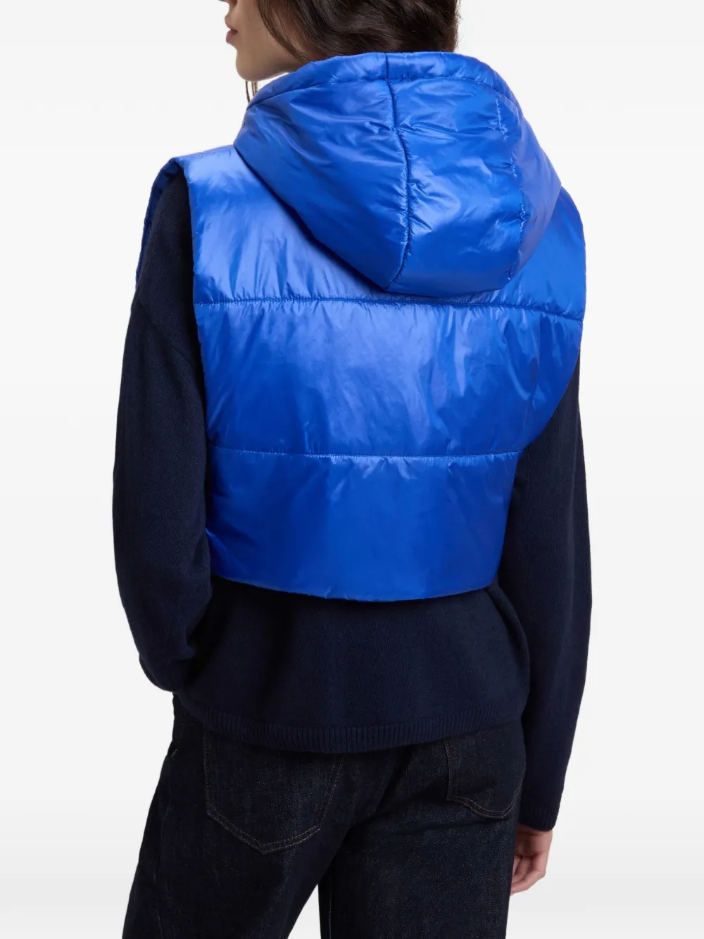 Woolrich Cropped bodywarmer Blauw