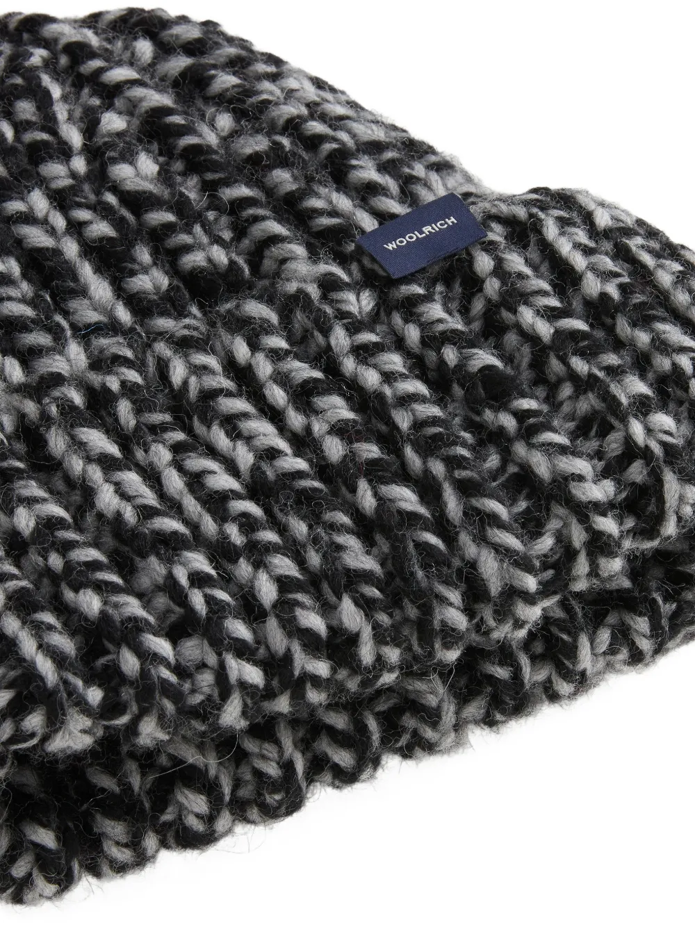 Woolrich Ribgebreide chunky muts Zwart