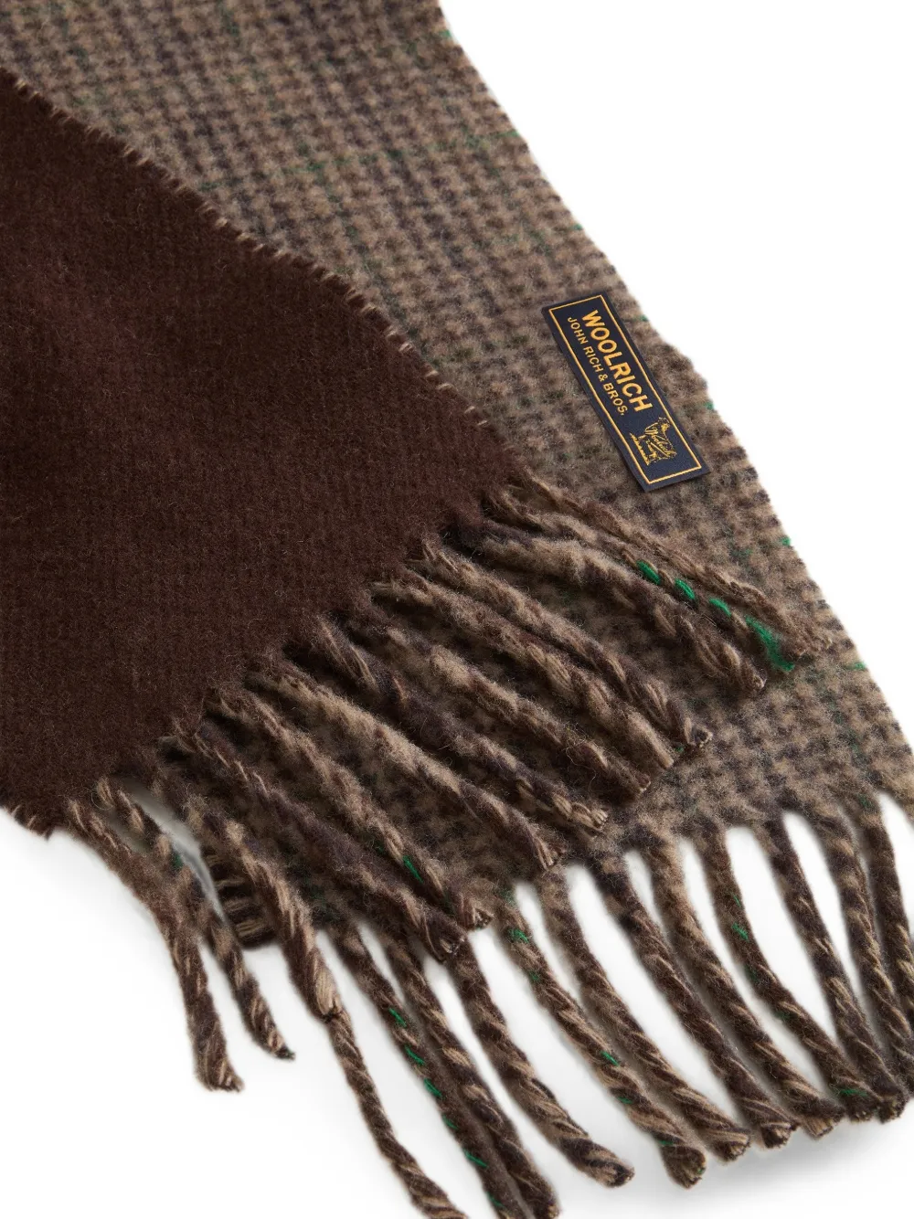 Woolrich Geruite sjaal Bruin