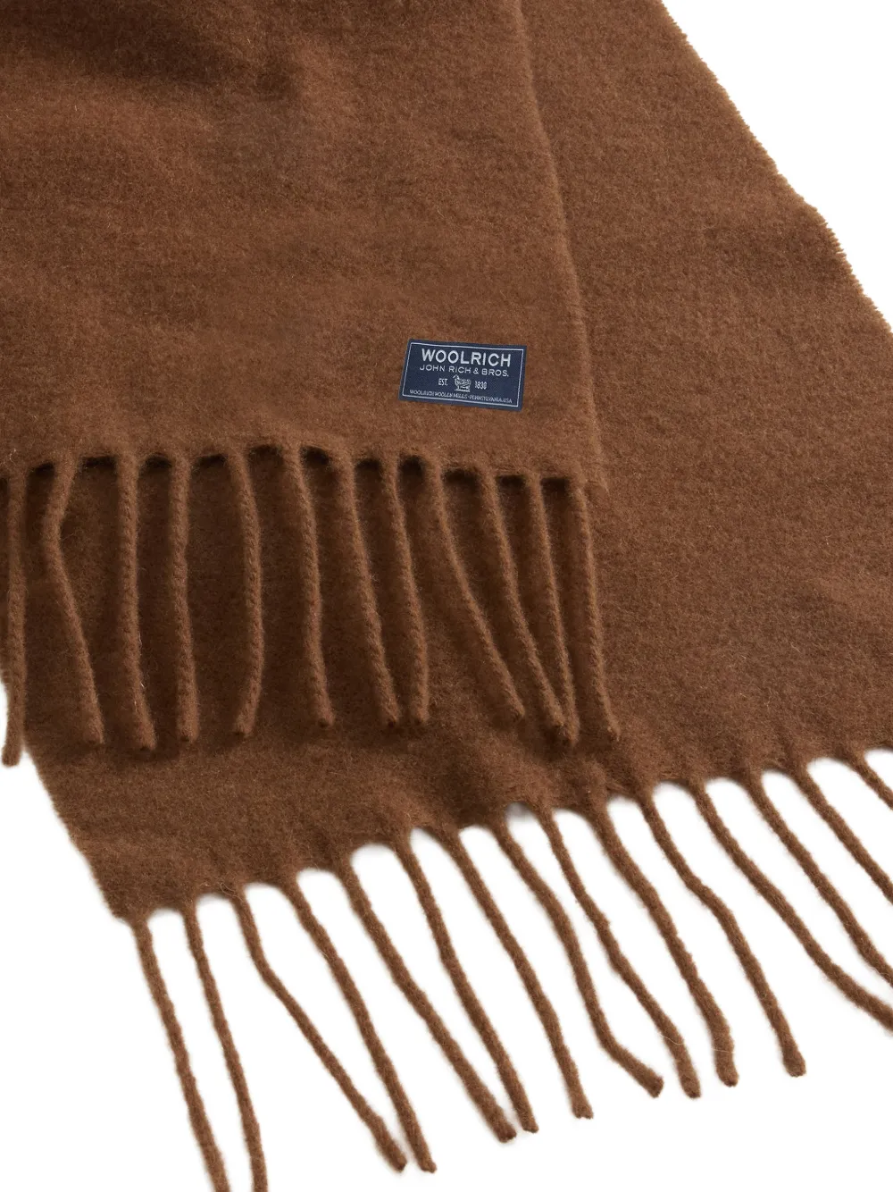 Woolrich Sjaal met logopatch Bruin