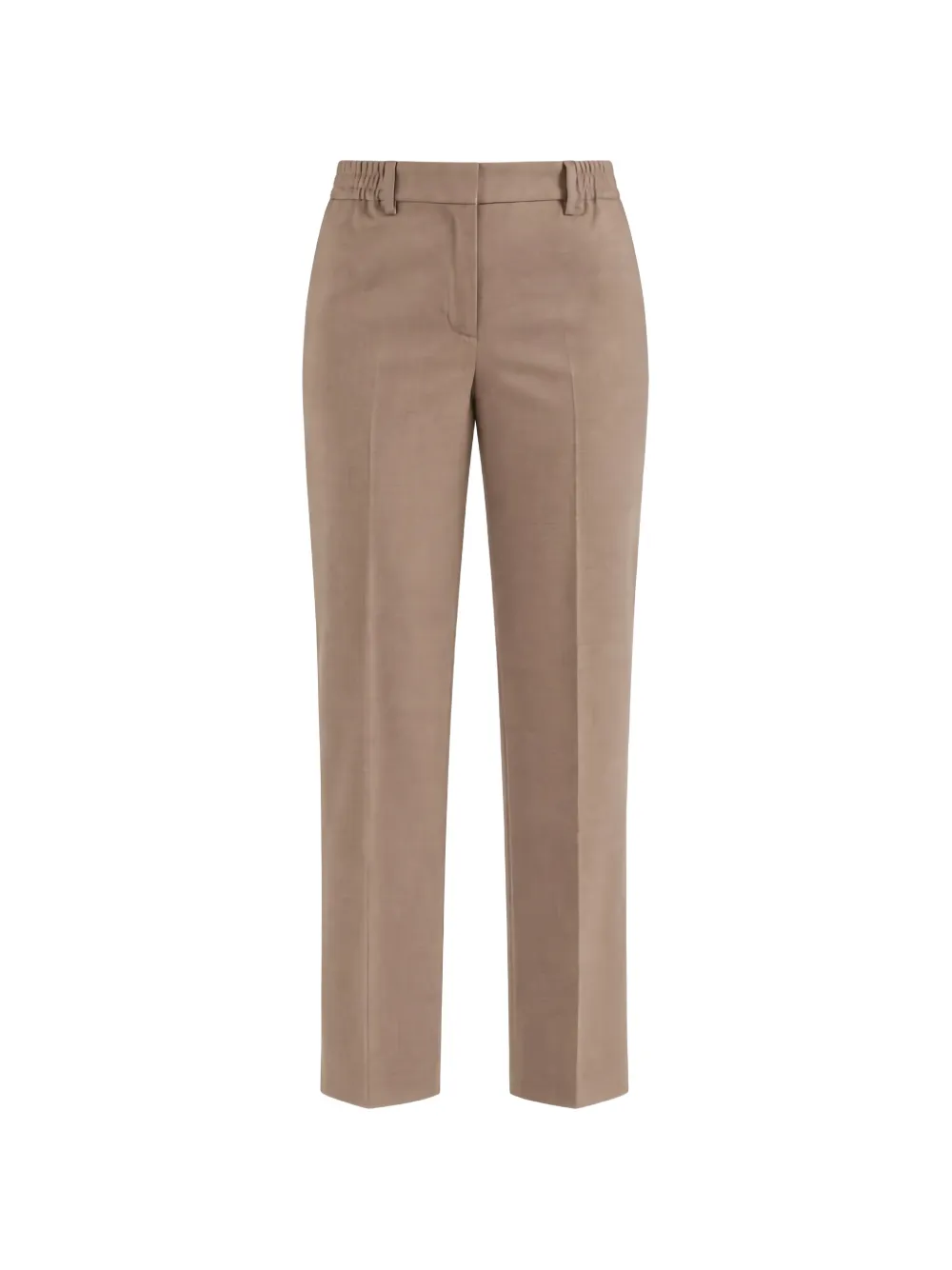 Seventy elasticated-waist cropped trousers Bruin