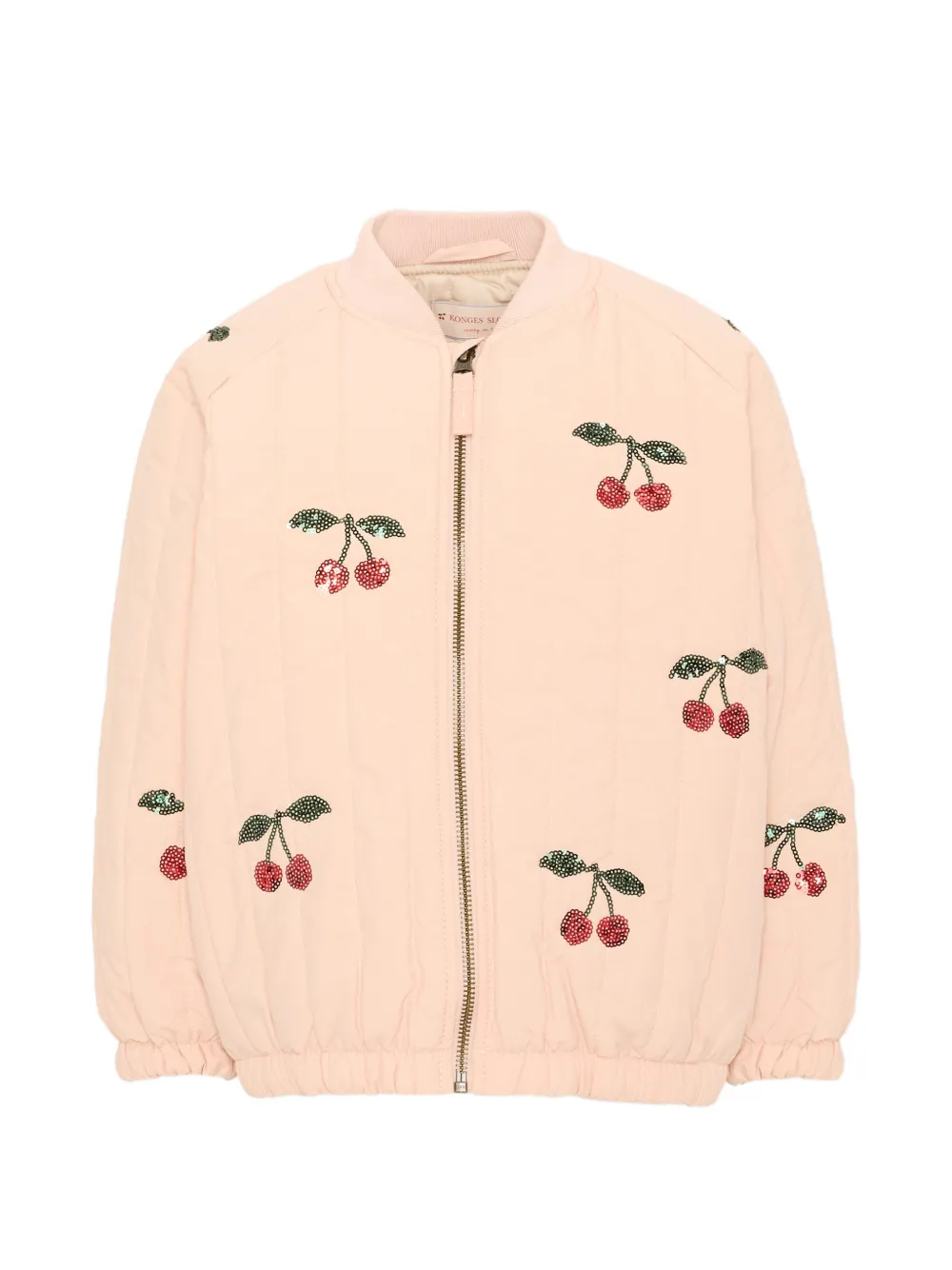 Konges Sløjd Juno sequin-embellished quilted bomber jacket - Nude