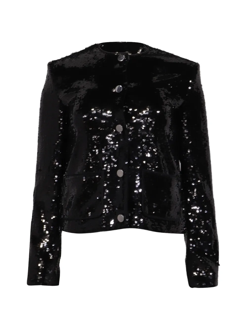 Theory sequin-embellished cropped jacket - Nero