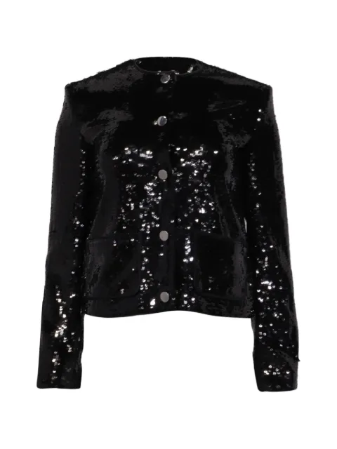 Theory sequin-embellished cropped jacket