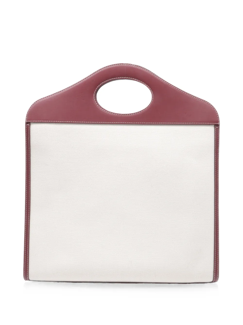 Burberry Pre-Owned Pocket canvas tote bag - Bianco