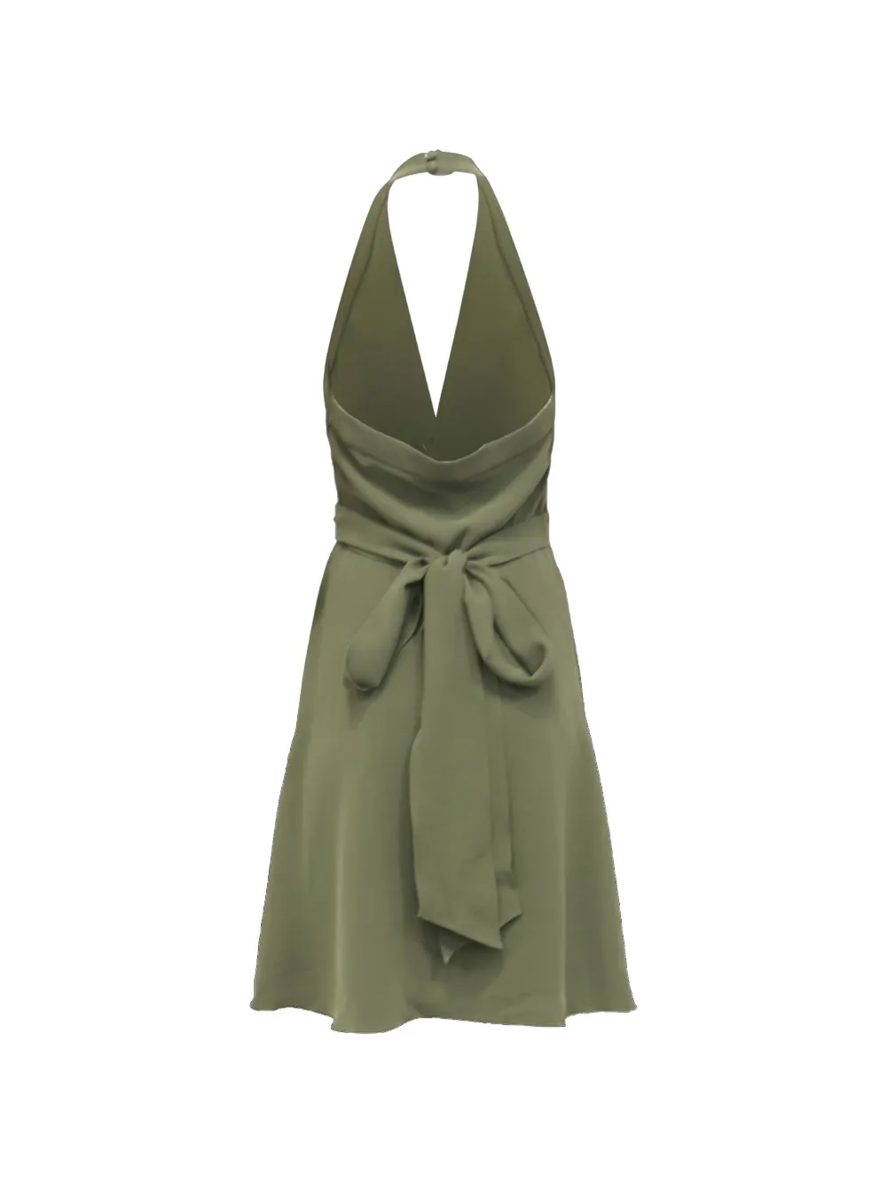 Diane Von Furstenberg Vintage halterneck wrap midi dress - Verde
