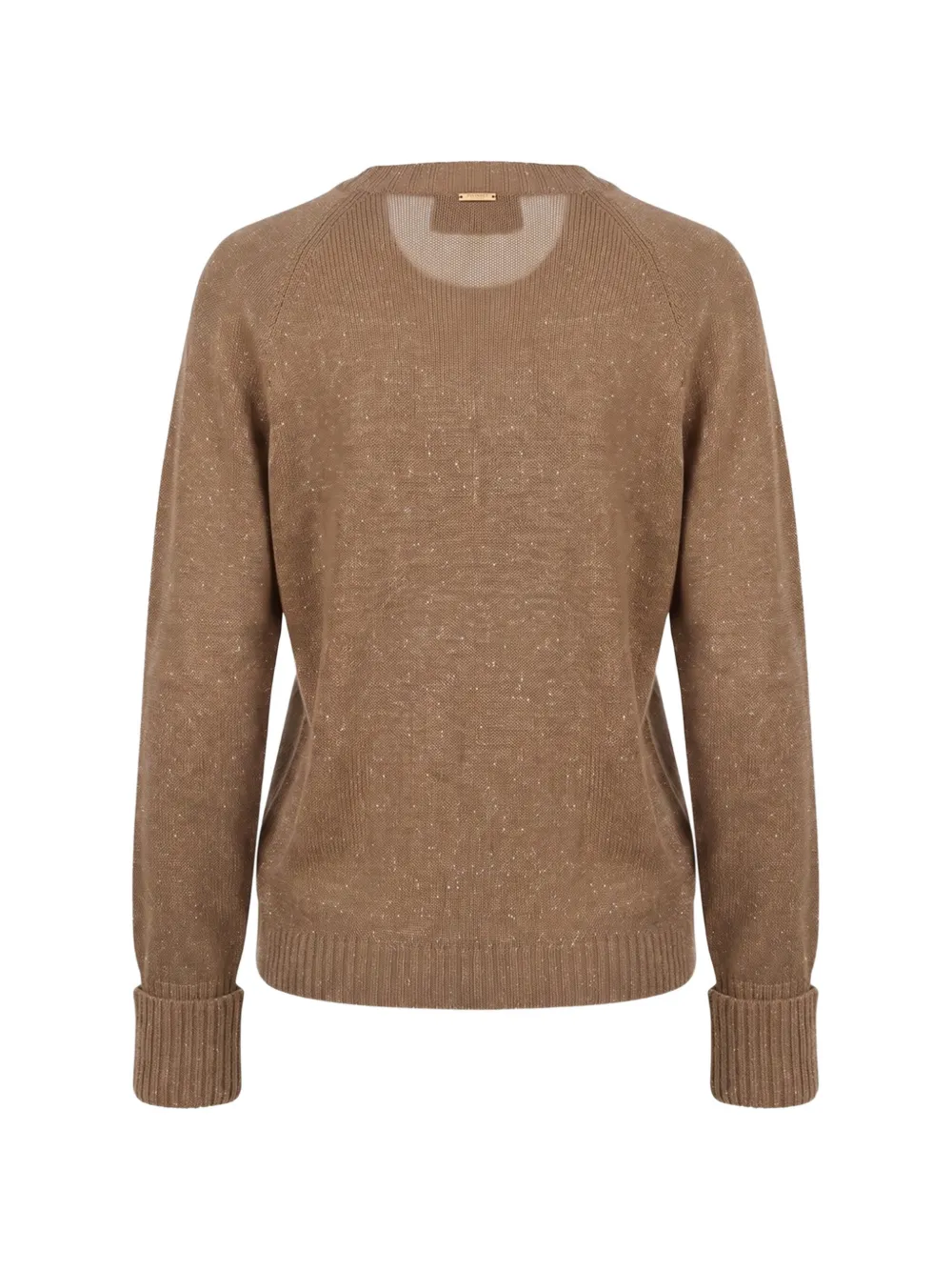 TWINSET Gebreide trui met raglan mouwen en vlekken Bruin