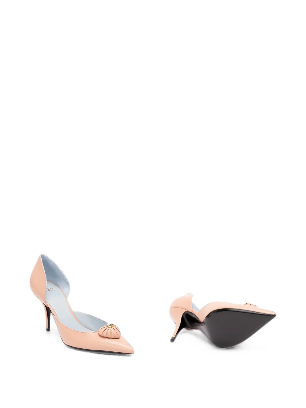 Valentino Garavani Cœur Royal VLogo Signature pumps Beige