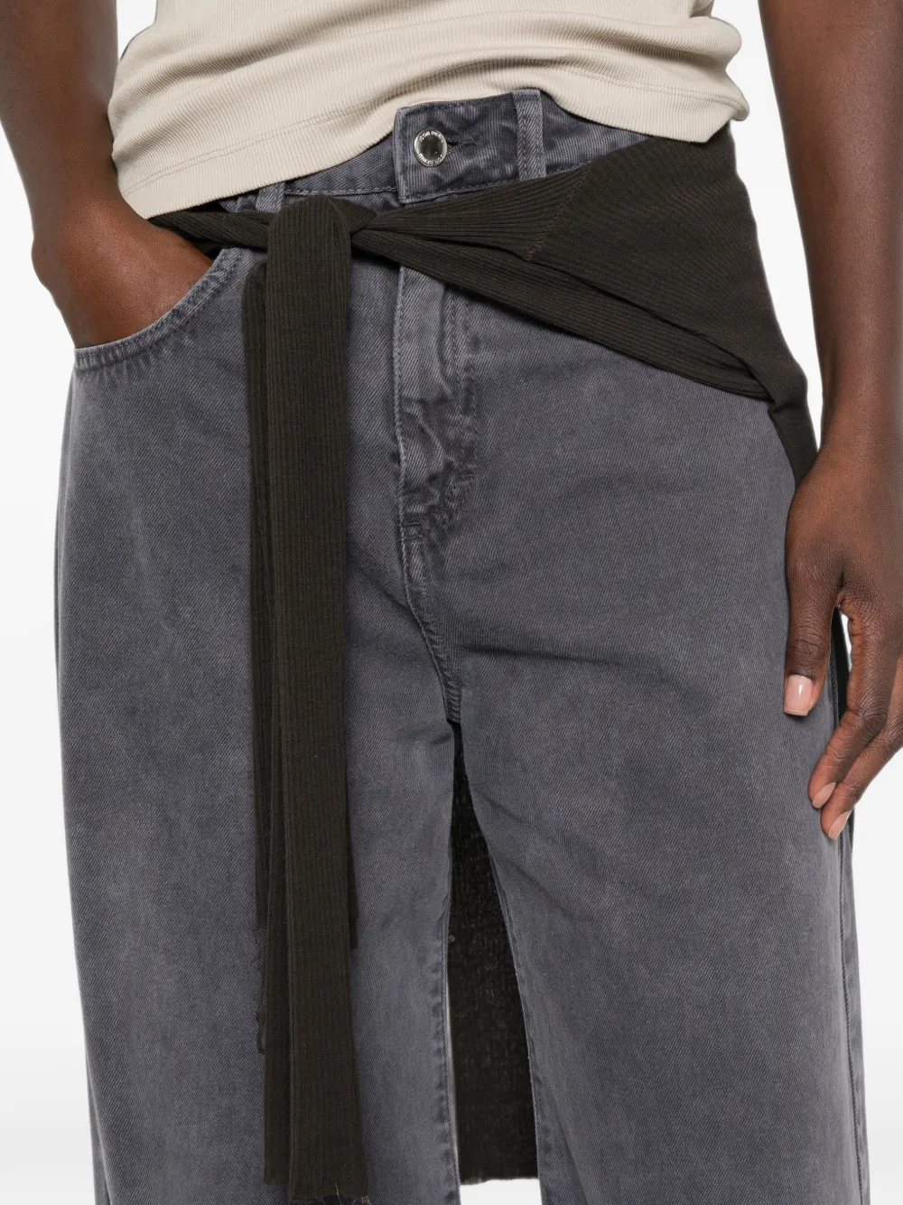 ICON DENIM Jeans met wijde pijpen Grijs