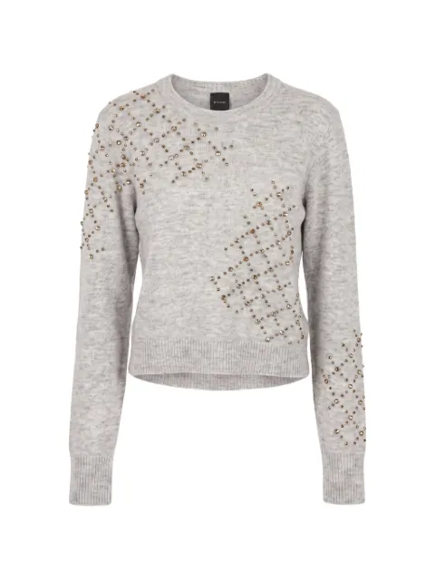 PINKO crystal-embellished wool sweater