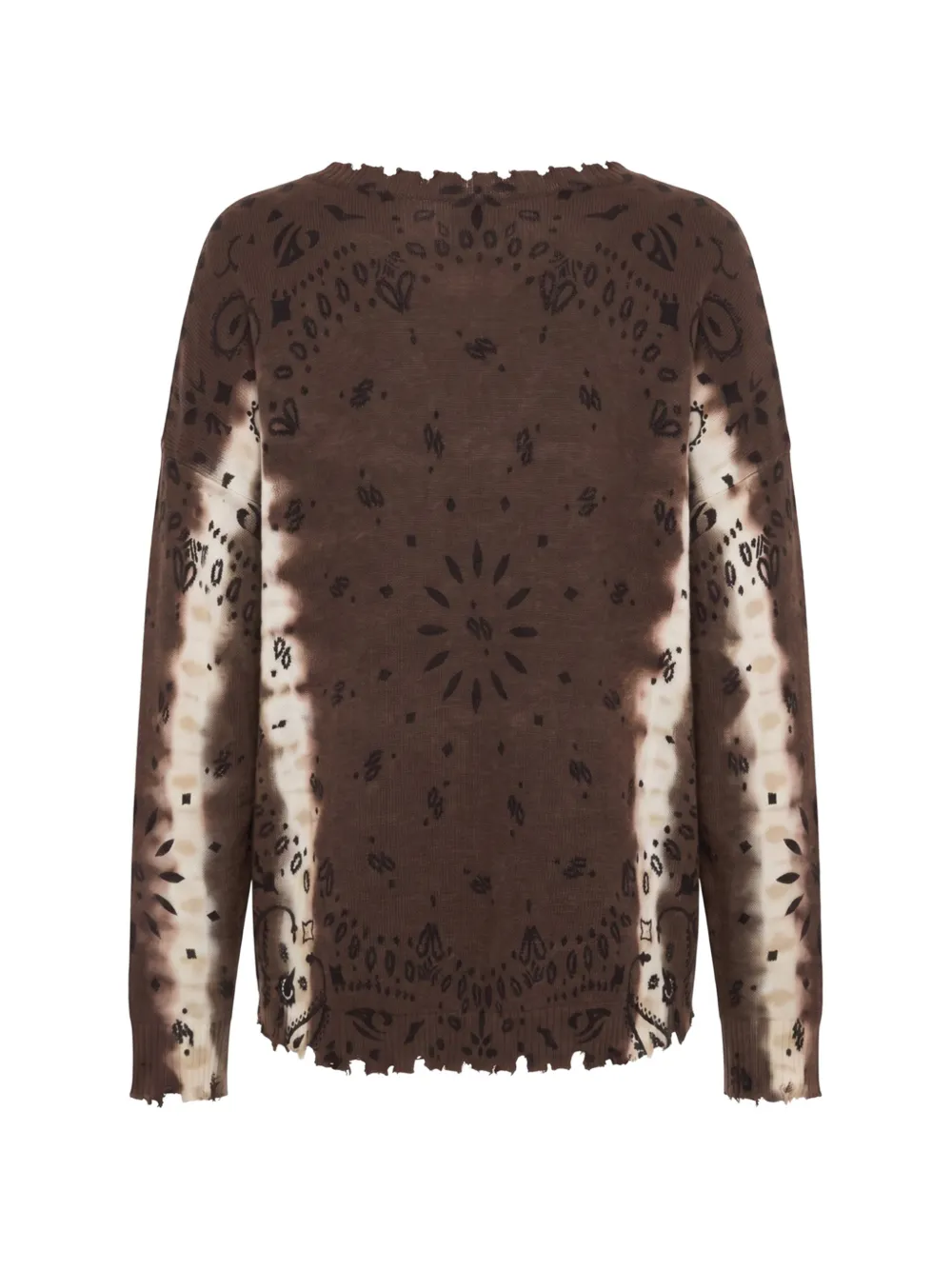 kujten Kasjmier trui met bandana-print Bruin